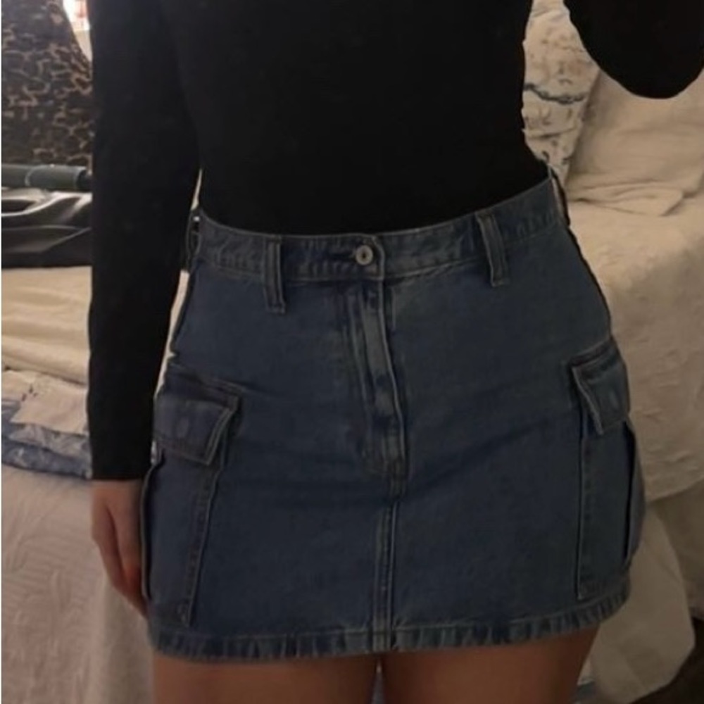 Abercrombie & Fitch Denim Mini Skirt